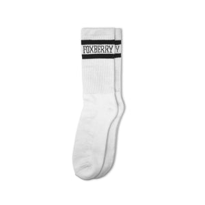 Double Stripe Ribbed Logo Sock